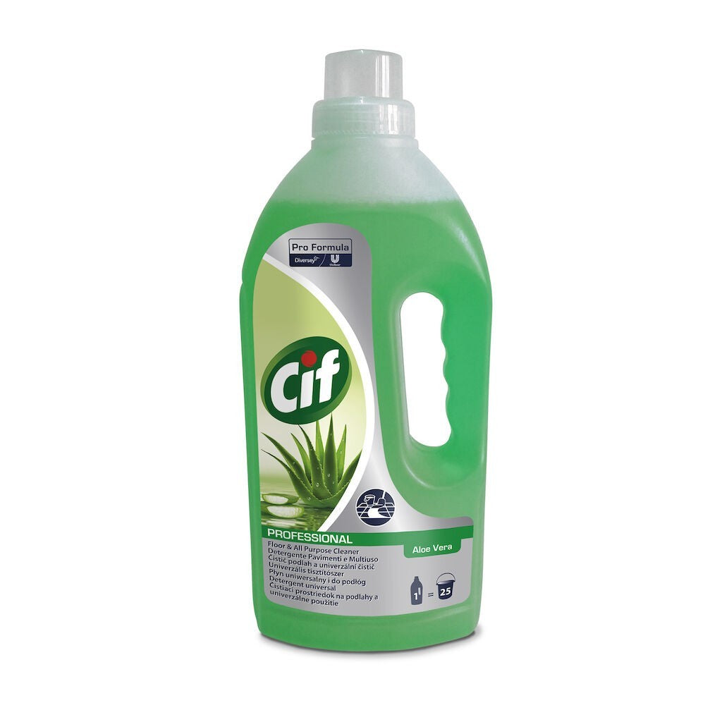 CIF Professional Floor&APC Aloe Vera – Detergent Pardoseli si Multiple Suprafete 1L - vivimall.ro