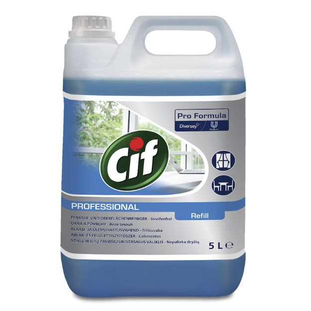 Pachet CIF Professional Glass & Multi Surface – Detergent Geamuri si Suprafete 2×5 L - vivimall.ro