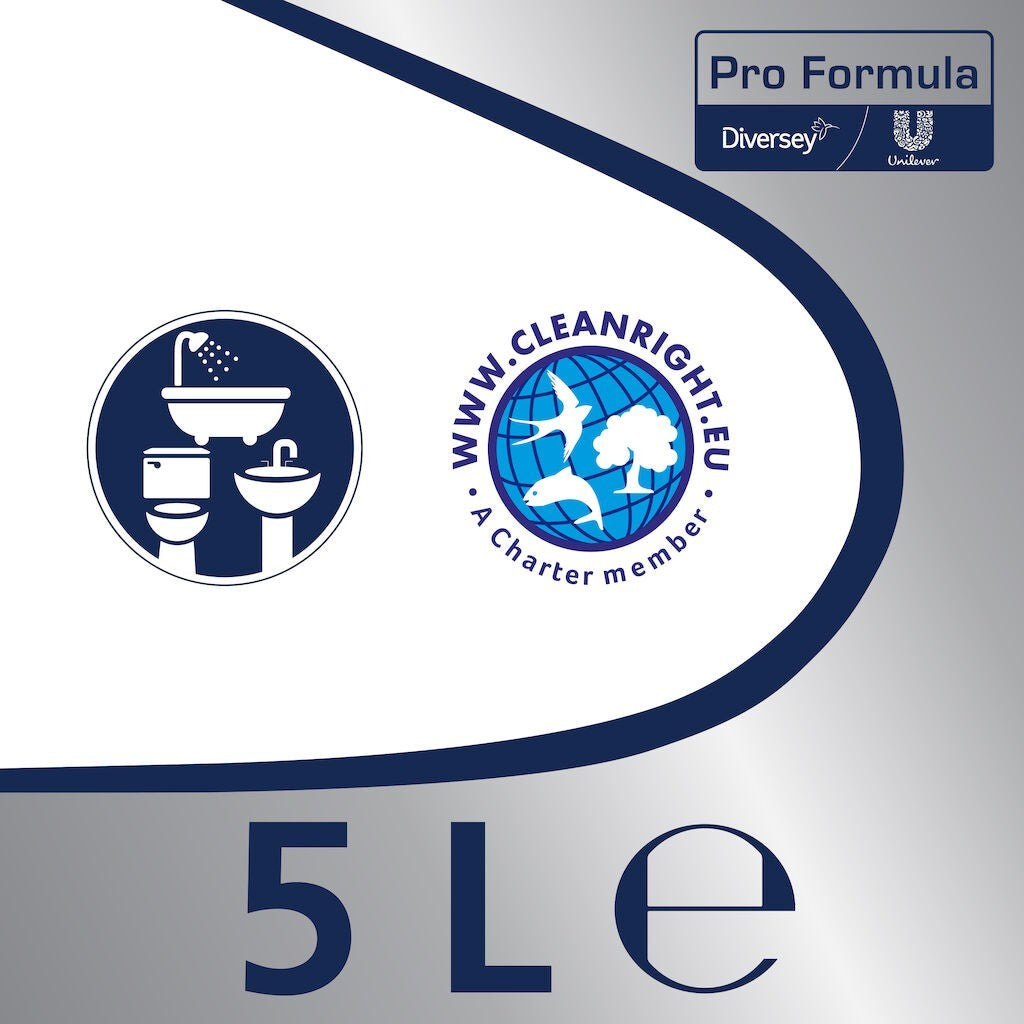 CIF Professional Washroom – Detergent si Detartrant pentru Suprafetele din Baie, 5 L - vivimall.ro