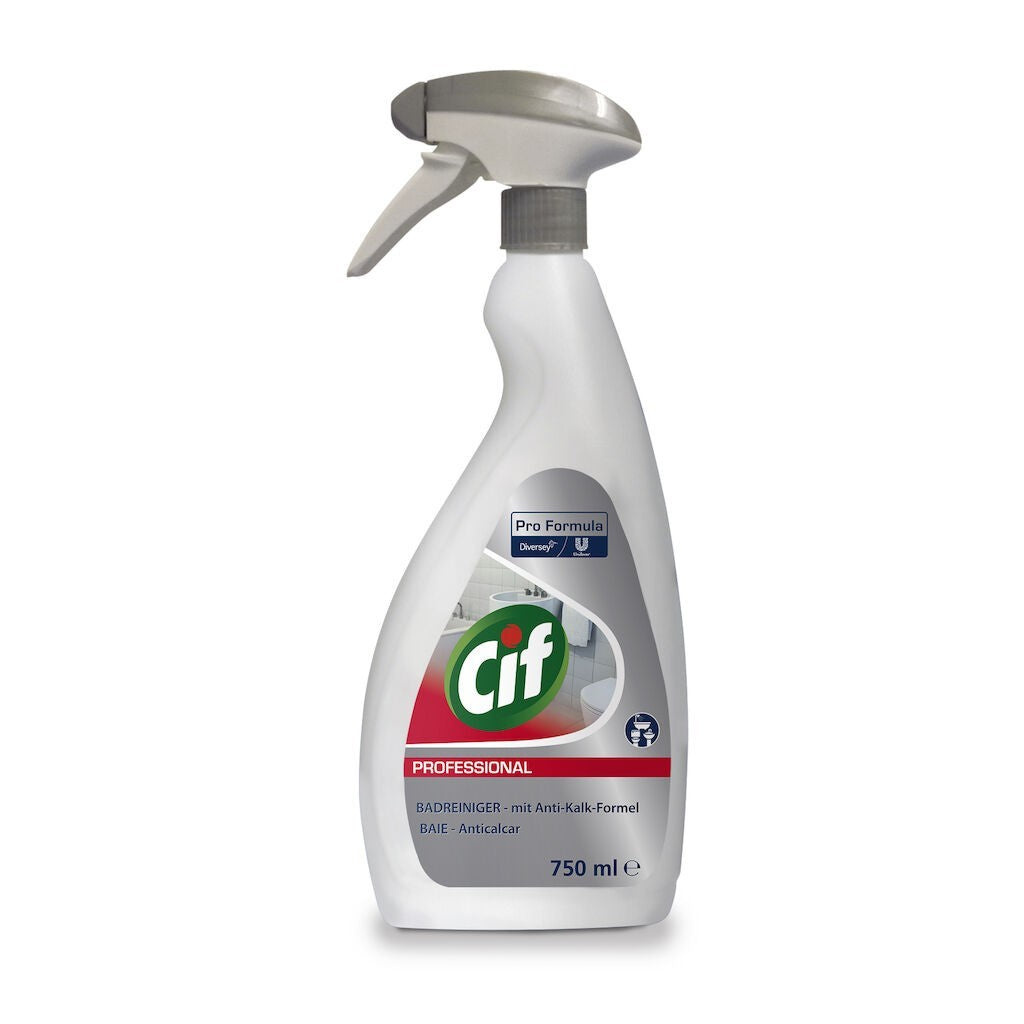 CIF Professional Washroom – Detergent si Detartrant pentru Suprafetele din Baie 0.75 L - vivimall.ro