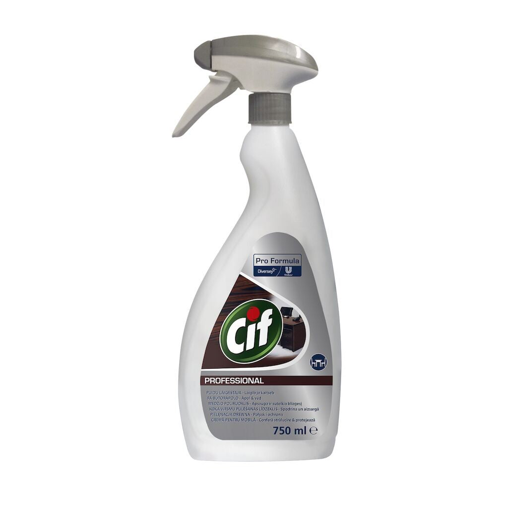 Pachet CIF Professional Wood Polish – Crema pentru Mobilier din Lemn, 6×0,75 L - vivimall.ro