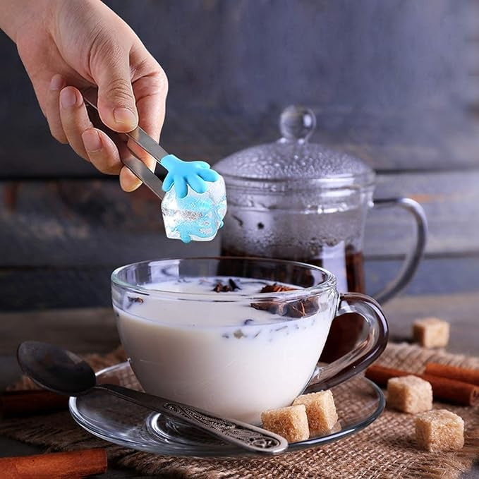 Cleste Creativ pentru Mancare, Vivimall, Model Manute din Silicon, 14.5x3 cm, Rezistent la Temperaturi Inalte si Coroziune, Albastru - vivimall.ro