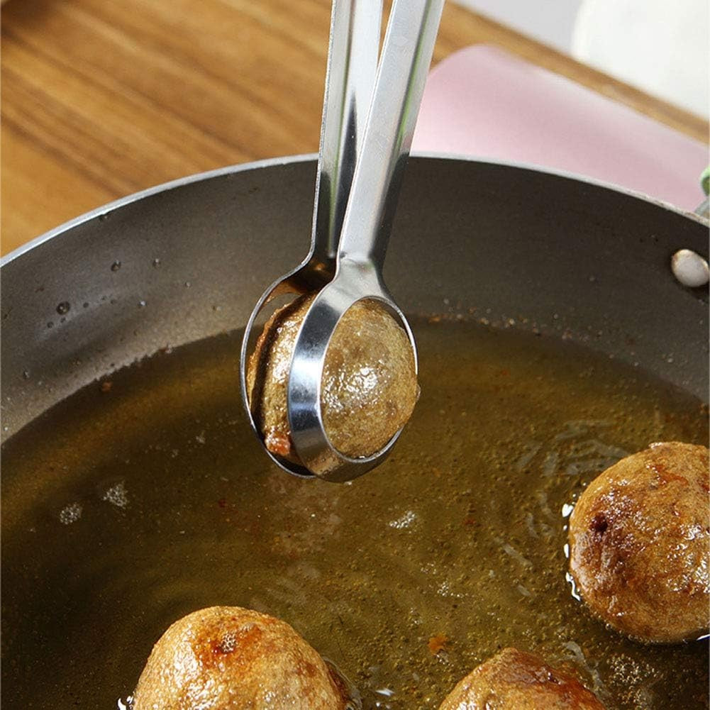 Cleste de Bucatarie, Flippy, Multifunctional, pentru Oua/Alimente/Salata, din Otel Inoxidabil, Gri