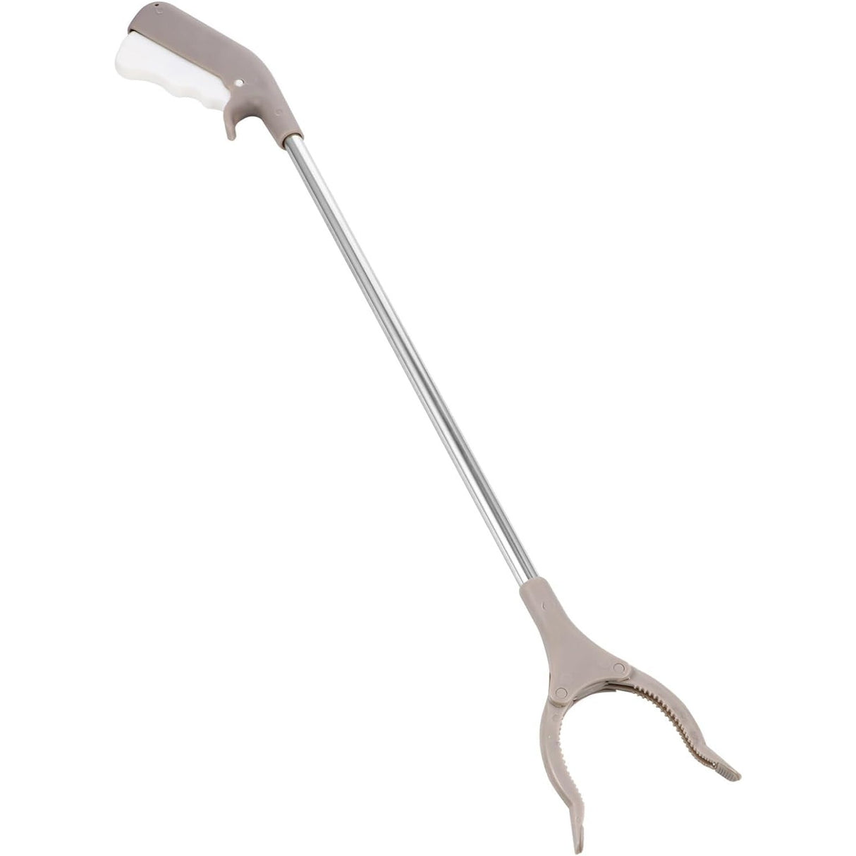 Cleste pentru Colectarea Deseurilor, Flippy, din Metal si Plastic, 96.5 cm, Fara Maini Murdare, Gri - vivimall.ro