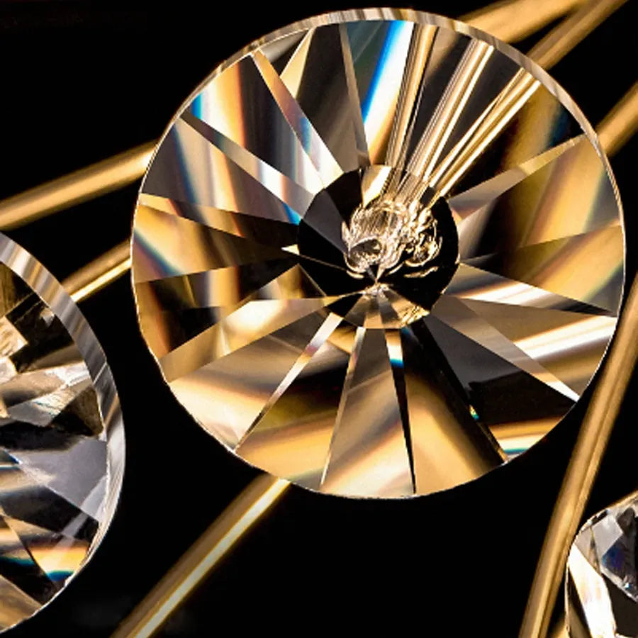 Candelabru Cristal Segovia Magno 5X E14, Diametru 60Cm, Lucios - vivimall.ro