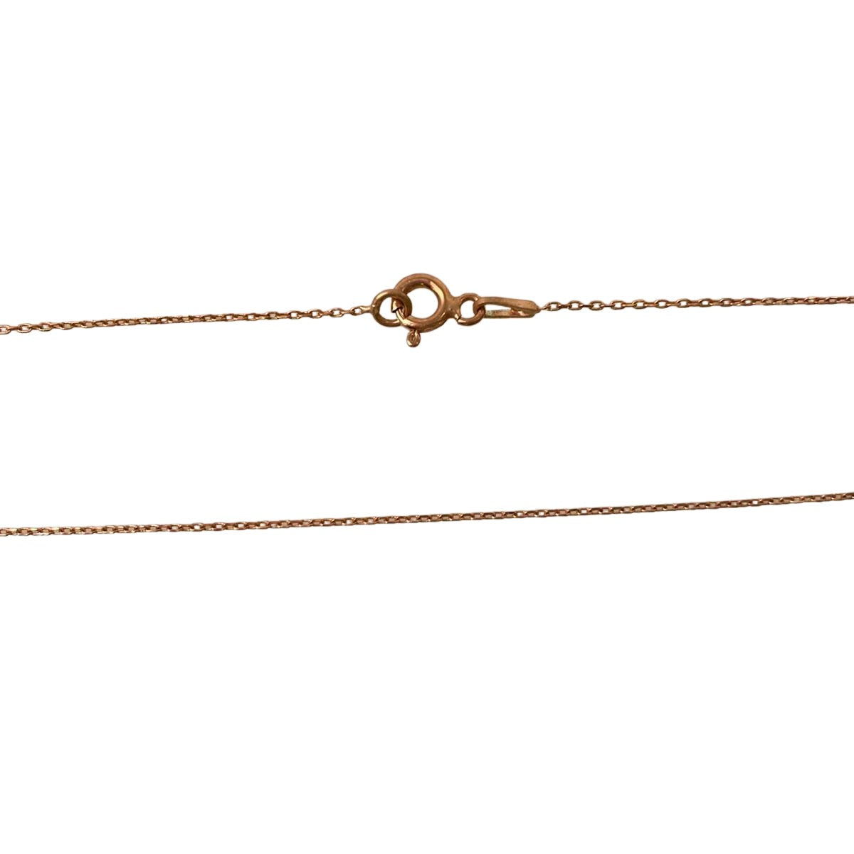 Colier Argint 925 Litera V, Placat cu Aur Roz, 40 cm - vivimall.ro