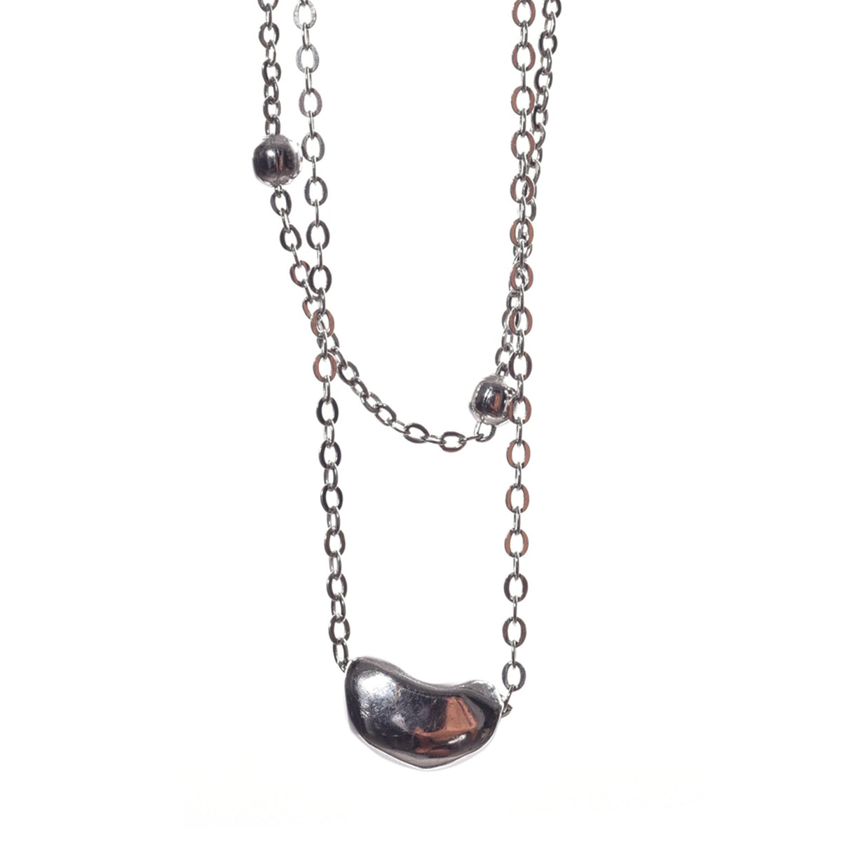 Colier din Argint 925, cu Pandantiv Inima, reglabil, 40 cm