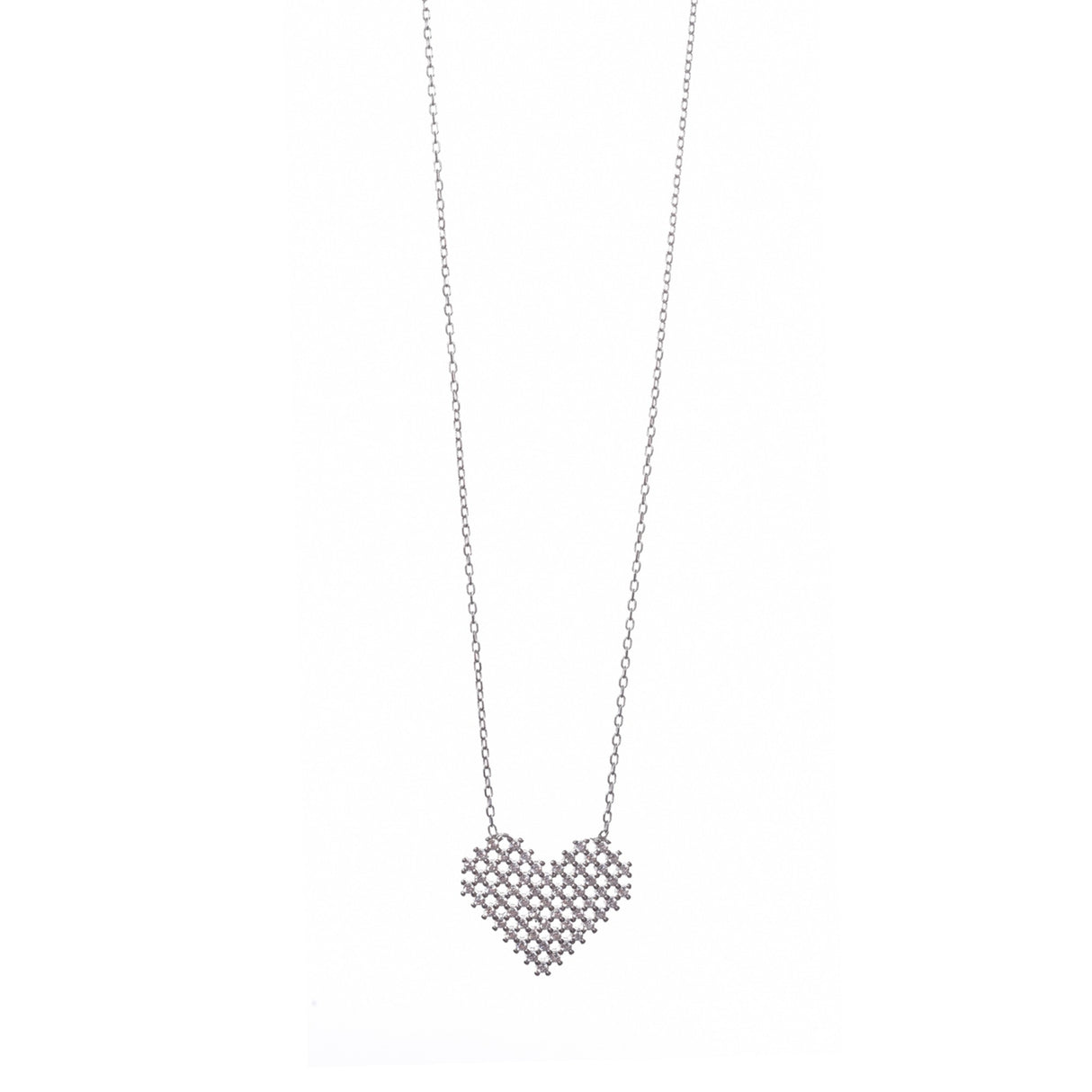 Colier din Argint 925 Inima cu Zirconii