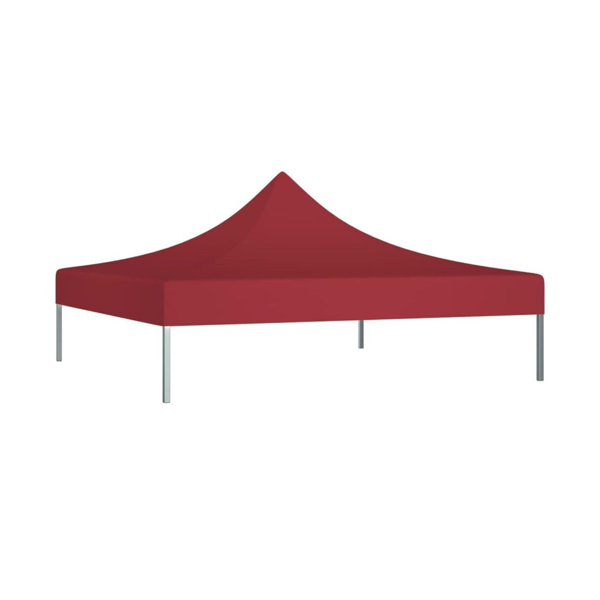 Copertina pentru Pavilion, Flippy, Acoperis Cort, Pliabil, Copertina Rezistenta 420D, 185 g/m2, Protectie Ideala la Soare si Ploaie, 3 x 3 m, Rosu - vivimall.ro