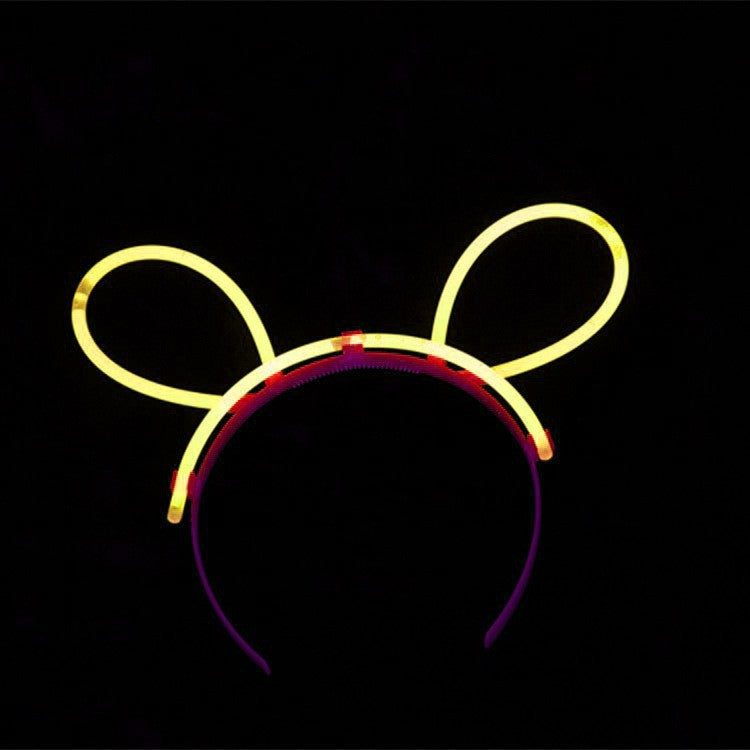 Cordeluta Decorativa, Vivimall, din Plastic, Fluorescenta, Accesoriu Petrecere, Galben - vivimall.ro