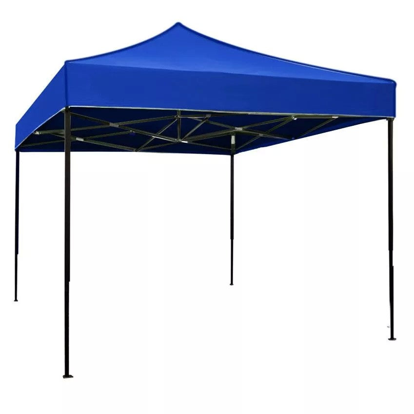 Cort pliabil pentru Evenimente, cadru metalic pentru curte si gradina, 2x2 m, Albastru, Vivimall - vivimall.ro