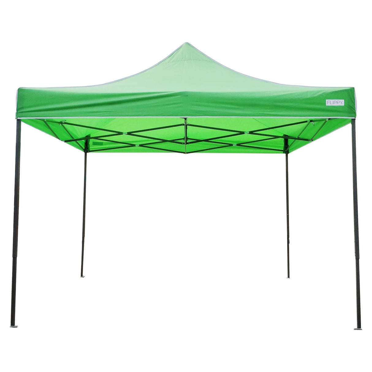 Cort pavilion pliabil Flippy în stare pliată, dimensiuni compacte 147x17x17cm pentru transport ușor