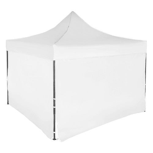 Cort pliabil pentru Evenimente Flippy, cadru metalic pentru curte si gradina, pereti laterali, 300 x 450 cm, Alb - vivimall.ro