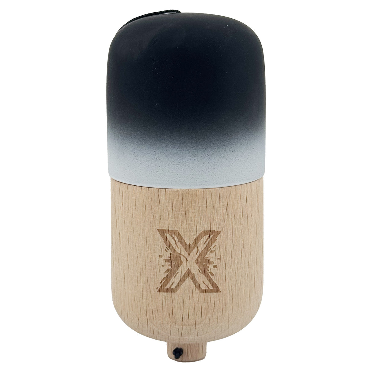 Kendama Pill X Originala, Flippy, Profesionala Model Rubber Grip Pilula, din Lemn, Varsta 9+, Ata 62/65 cm, 11 x 5 x 5 cm, Gradient Negru/Alb - vivimall.ro