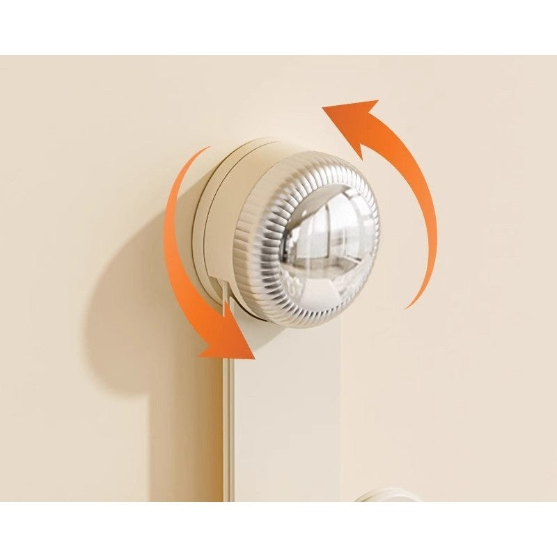 Suport de Bucatarie, Flippy, Rotativ, din Plastic, Aplicare prin Lipire, 5 x 5 x 18.5 cm, Roz