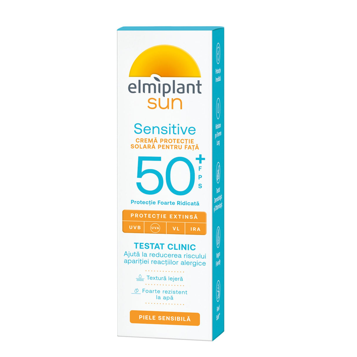 Crema de Fata Pentru Protectie Solara pentru Ten Sensibil SPF 50+, Elmiplant Sun, 50 ml - vivimall.ro