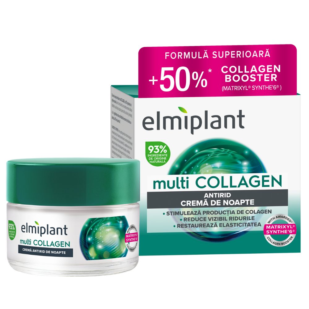 Crema de Noapte, Elmiplant, Multicollagen, 50 ml - vivimall.ro