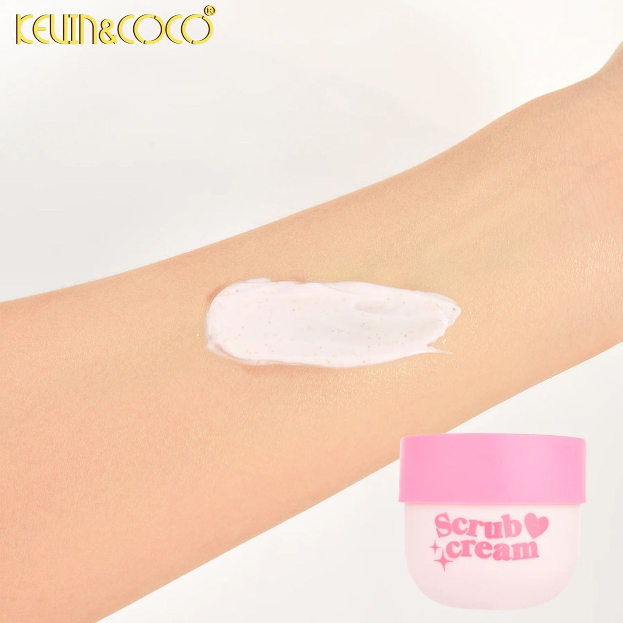 Exfoliant pentru Corp, Kevin&Coco, Scrub Hidratant pentru Piele Sensibila, Reda Stralucirea Pielii, 300ml - vivimall.ro