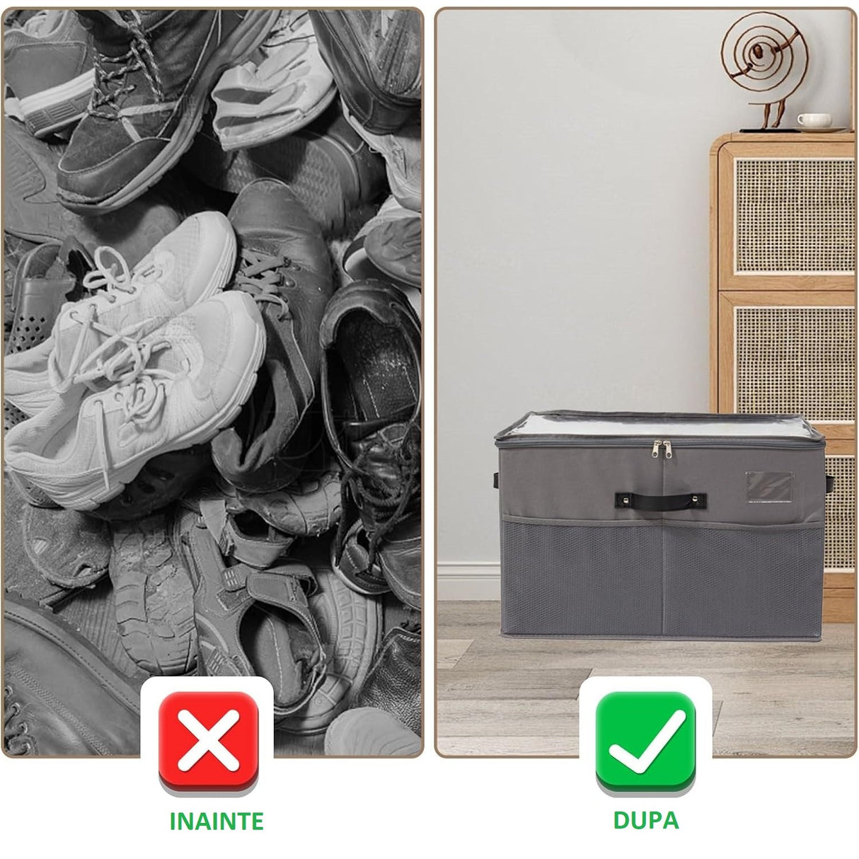 Cutie Depozitare Pantofi Pliabila | StoreFlex - vivimall.ro