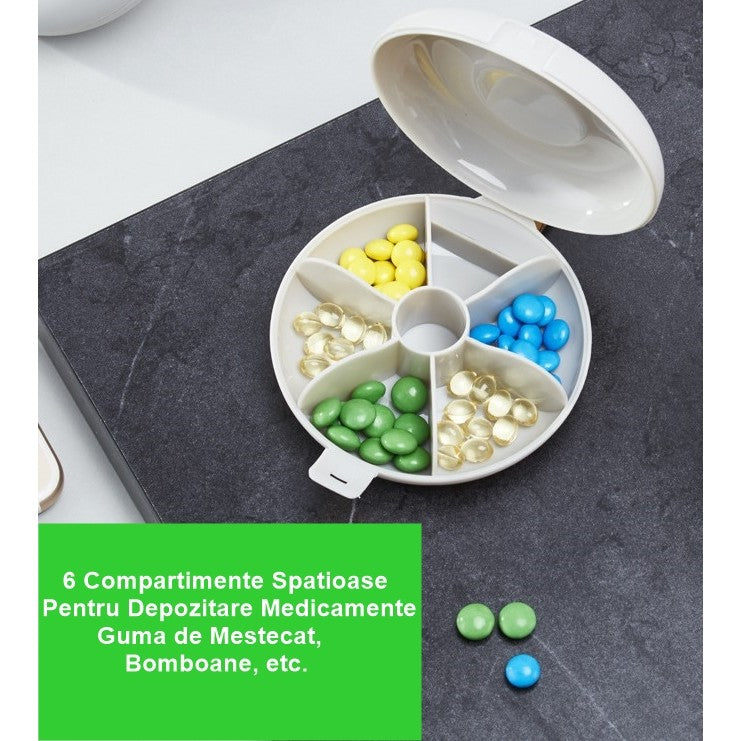 Organizator Pastile 6 Compartimente | VitaSafe - vivimall.ro