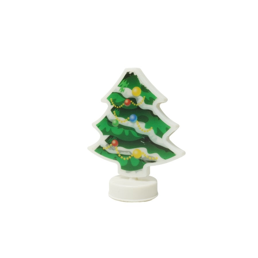 Decoratiune luminoasa 3D, Tip brad, cu baterii - vivimall.ro