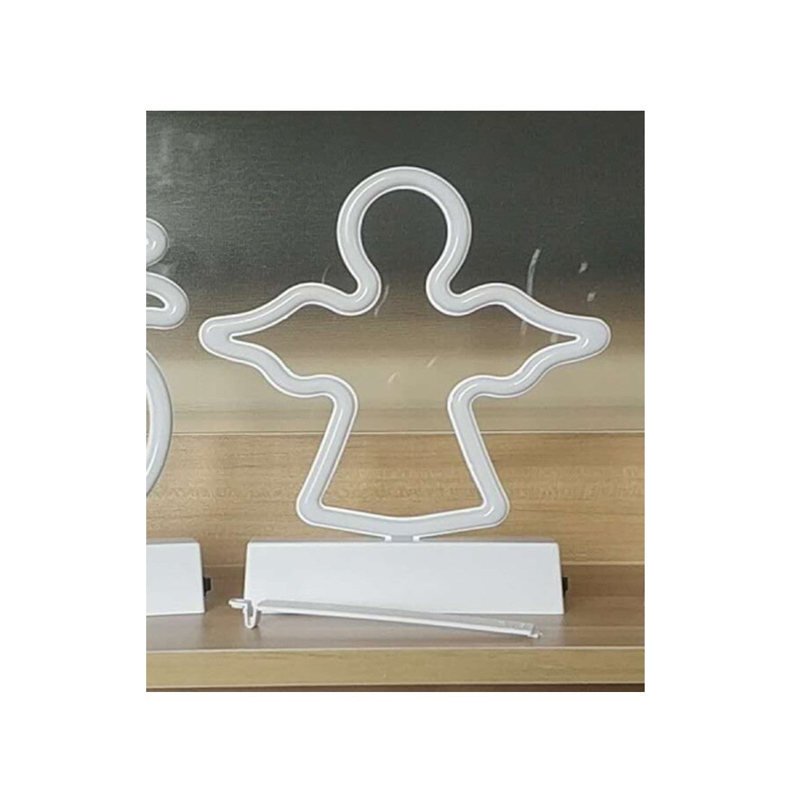 Decoratiune Luminoasa cu Baterii Ingeras 25 cm Alb Rece - vivimall.ro