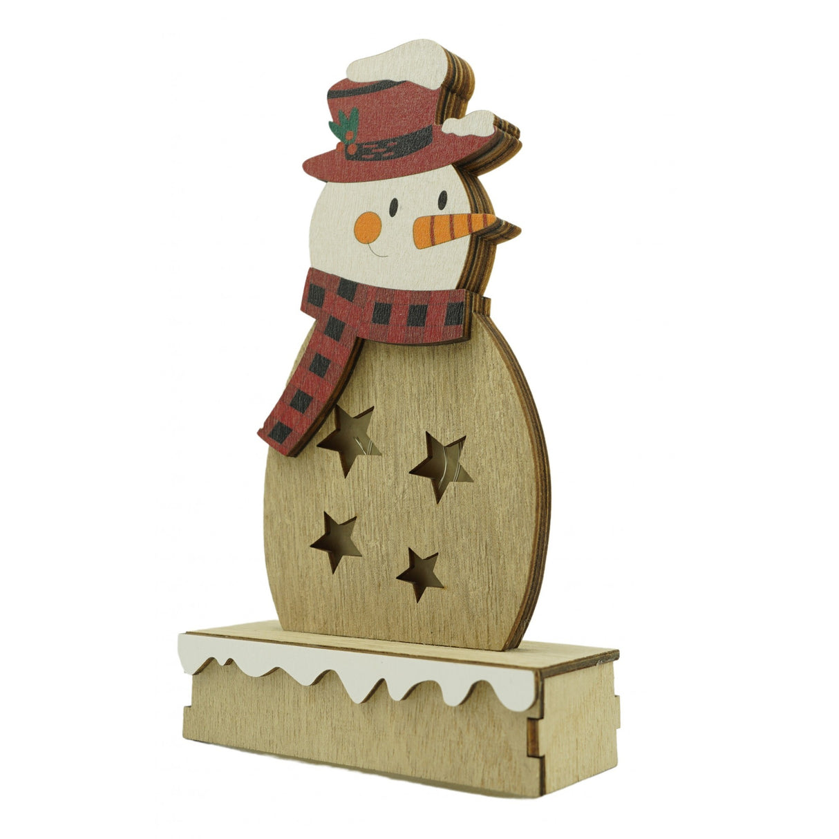 Decoratiune luminoasa, Vivimall, Om de zapada, maro, lungime: 10 cm, latime: 5 cm, inaltime: 19 cm, lemn, interior/exterior - vivimall.ro