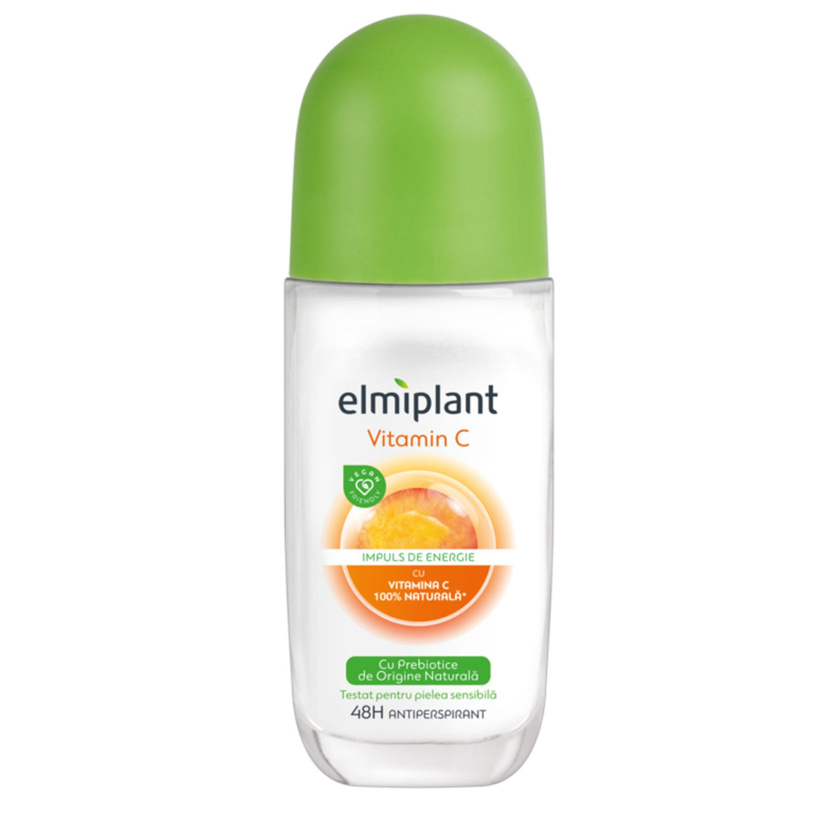 Deodorant Antiperspirant Roll-On, Elmiplant, Vitamin C, 50 ml - vivimall.ro