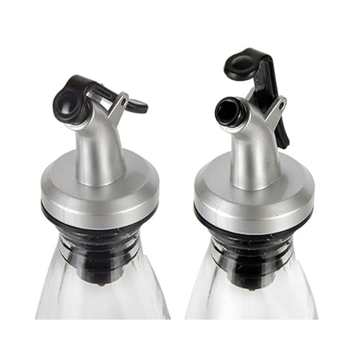 Picurator cu Dop pentru Sticla, Vivimall, Dop Dispenser pentru Ulei Sosuri, 8.5 x 3 cm, Argintiu - vivimall.ro