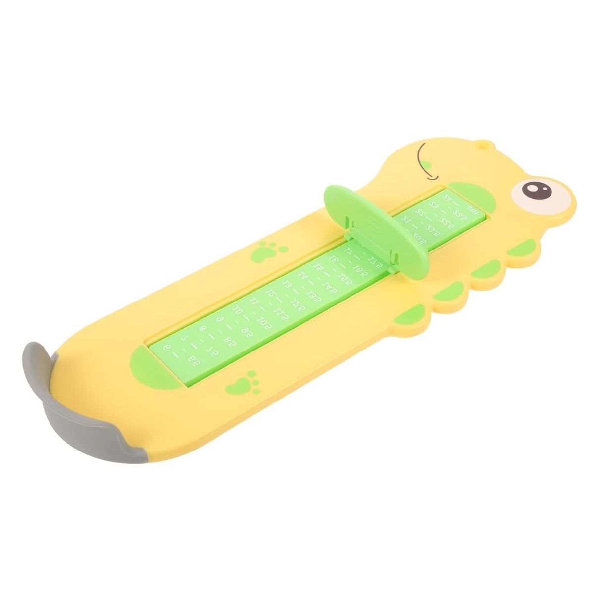 Dispozitiv de Masurat Talpa Piciorului pentru Bebelusi, Vivimall, 9-24, Model Dinozaur, Galben - vivimall.ro