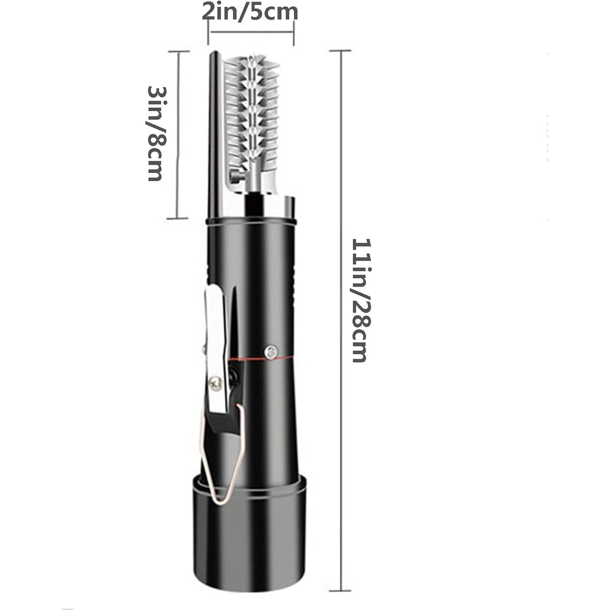 Dispozitiv Electric de Curatare Solzi Peste, Flippy, din Otel Inoxidabil, 28 x 5 cm, Negru