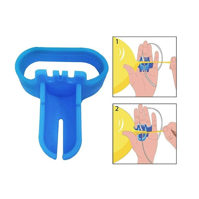 Dispozitiv de Legat Baloane, Vivimall, din Plastic, pentru Mana, 6.5 x 5.5 cm, Albastru - vivimall.ro