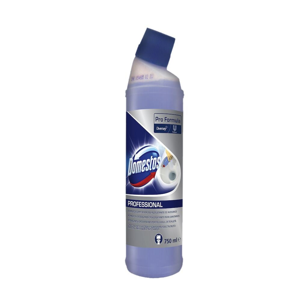 Domestos Professional Toilet Cleaner & Descaler – Detartrant pentru Toaleta, 0,75 L - vivimall.ro