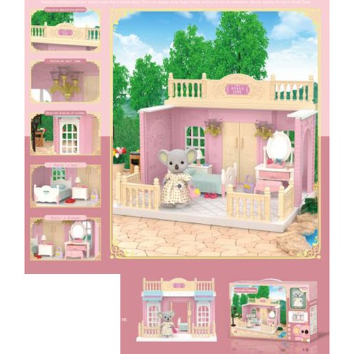 Set dormitor pentru papusi cu mobilier si figurina, Vivimall - vivimall.ro