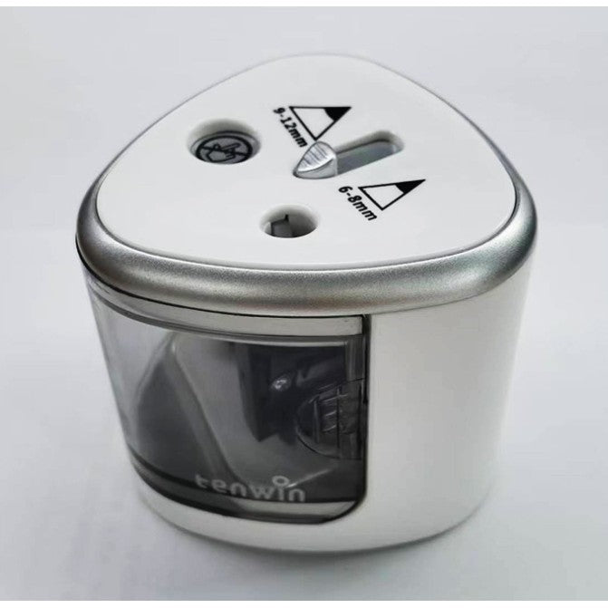 Detaliu gauri ascuțitoare electrică – compatibilă creioane 6-8 mm și 9-12 mm