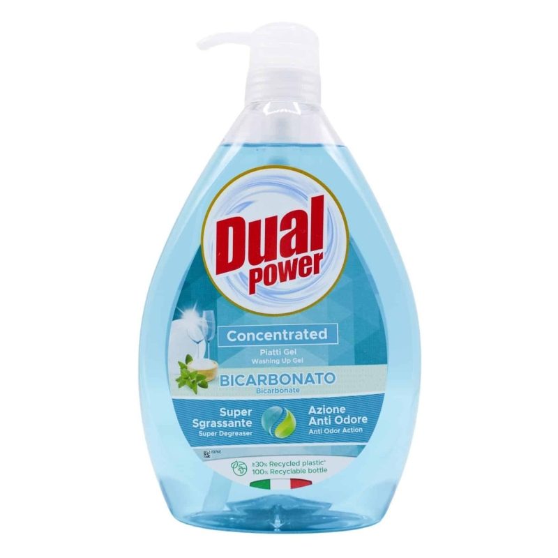 Dual Detergent Vase cu Pompa 1 L Bicarbonato Salvia