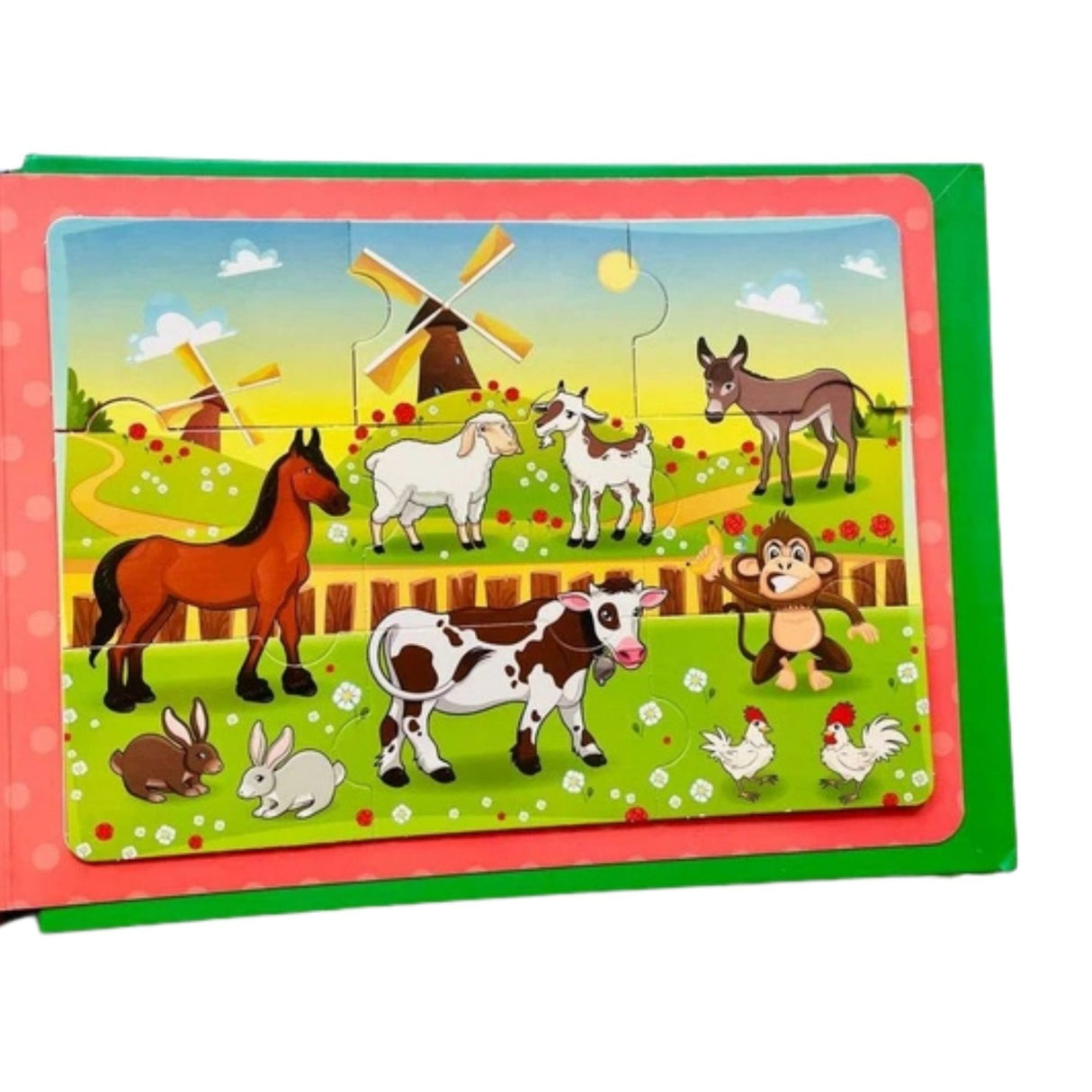 Carte Educativa cu Stickere Reutilizabile, Flippy, Quiet Book Senzoriala cu Pagini Interactive, Puzzle, Joc Montessori, Seria ''Lumea Animalelor'', Dezvolta Motricitatea Fina si Logica, Quiet Book pentru Invatare Timpurie, 3 ani, Multicolor - vivimall.ro