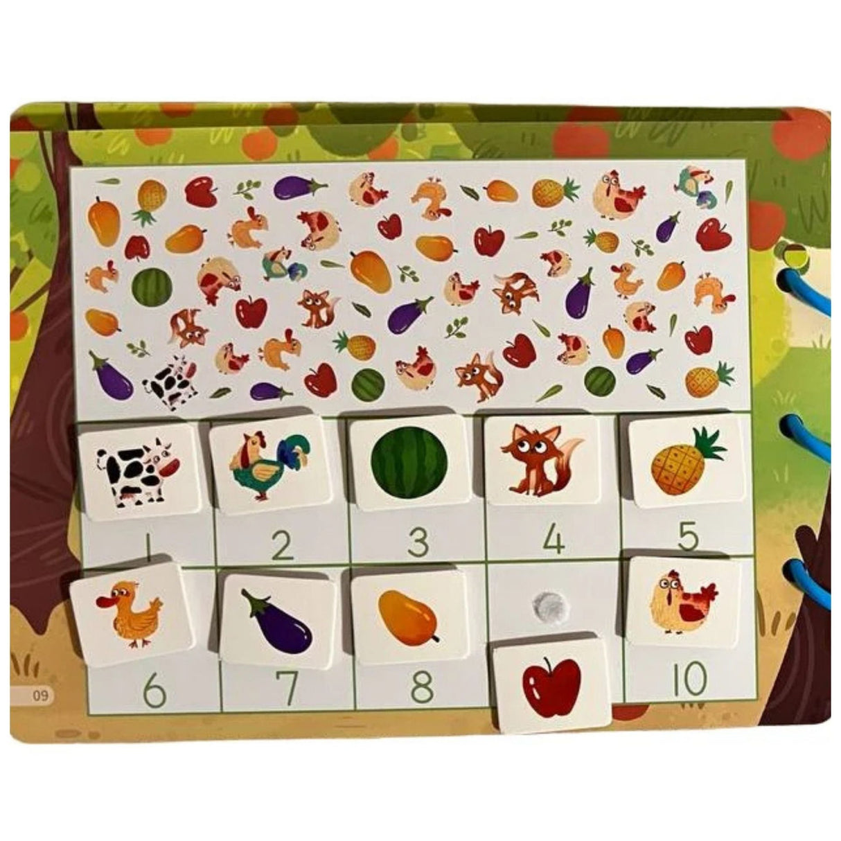 Carte Educativa cu Stickere Reutilizabile, Flippy, Busy Book Senzoriala cu Pagini Interactive , Joc Montessori, Seria ''Viata la Ferma'', Dezvolta Motricitatea Fina si Logica, Carte pentru Invatare Timpurie, 3 ani, Multicolor - vivimall.ro