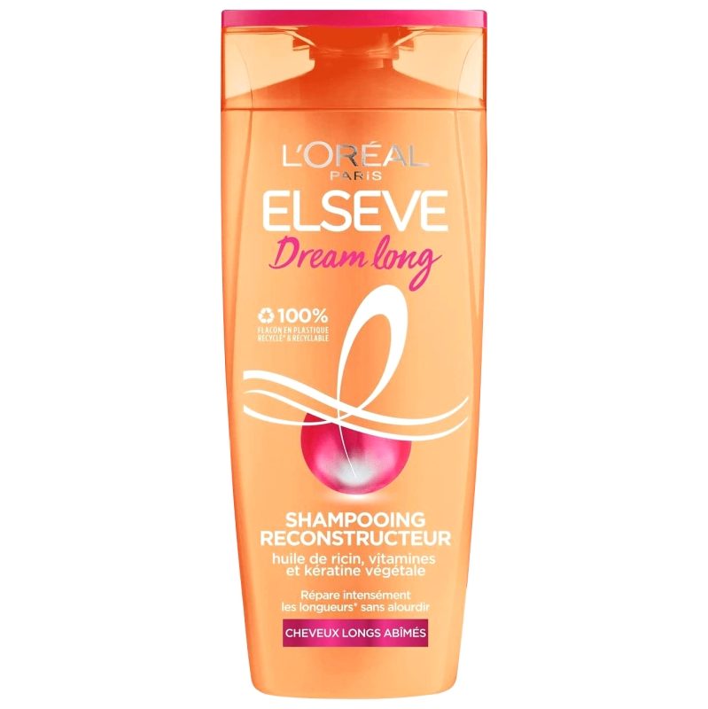 Sampon, ELSEVE, Dream Long Reparator Keratina Vitamine Ulei de Ricin, 250 ml - vivimall.ro