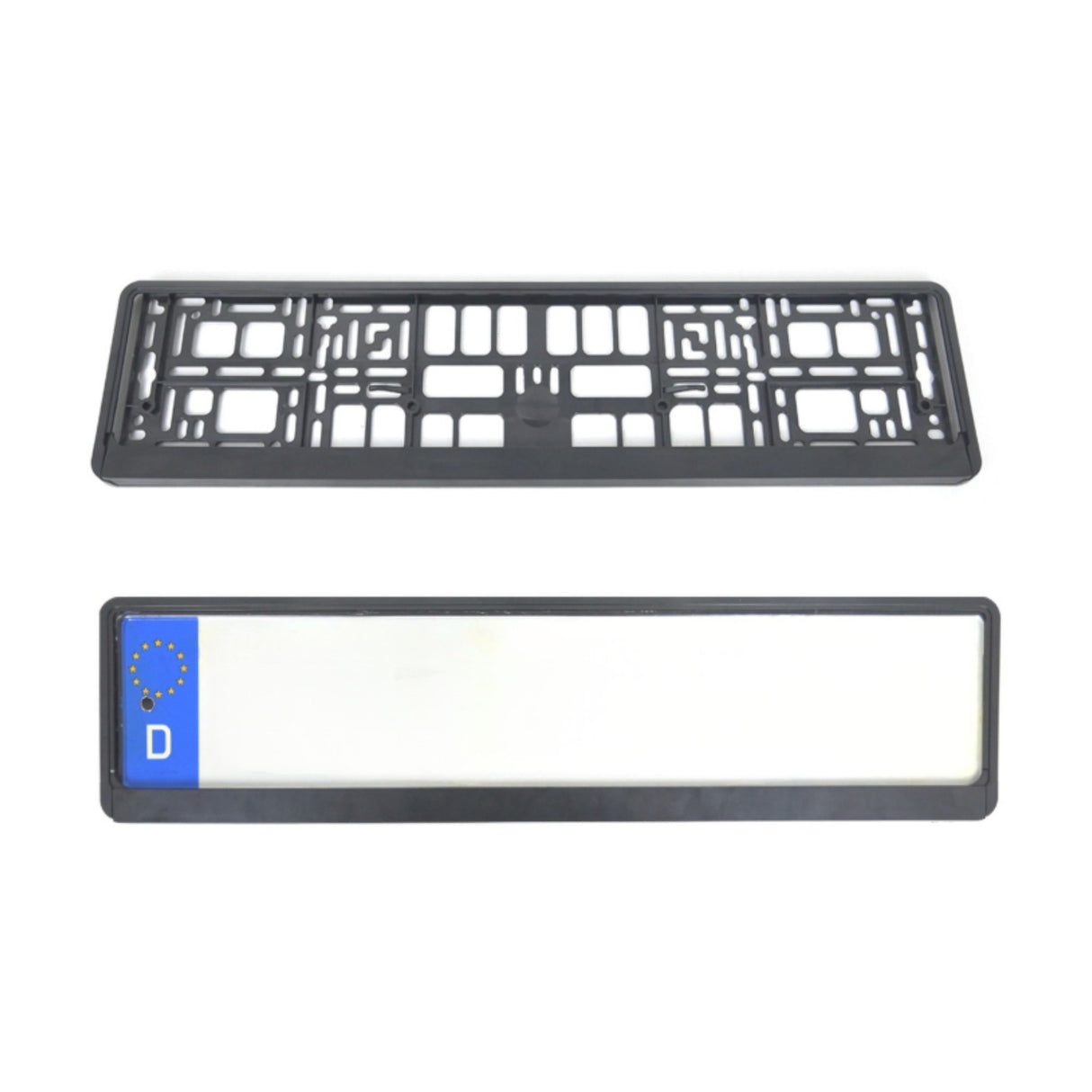 Suport Placute de Imatriculare, Flippy, Standard European XC-W341, din Plastic, Rama pentru Placute, 52.7 x 13 x 1.2 cm, Negru - vivimall.ro
