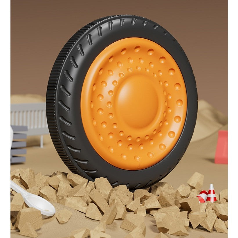 Excavator Electric, Vivimall, pe 4 Roti Antiderapante, cu Telecomanda, Brat Controlat Electric, cu Telecomanda, +2 Ani, Portocaliu - vivimall.ro