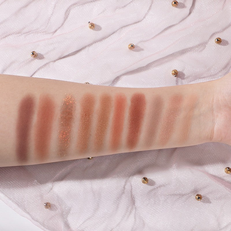 Палитра сенки за очи Sianoau с 10 пигментирани цвята