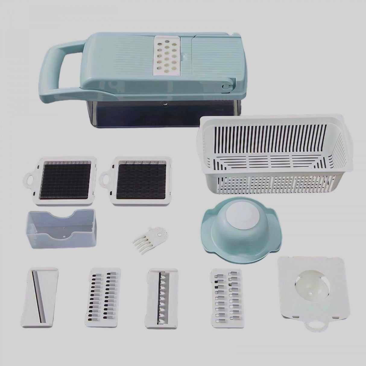 Razătoare multifunctională albastru/alb | EasySlice - vivimall.ro