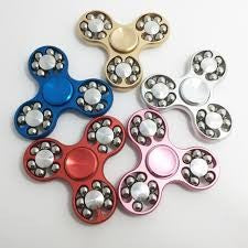 Fidget Spinner 18 Balls, Argintiu - vivimall.ro