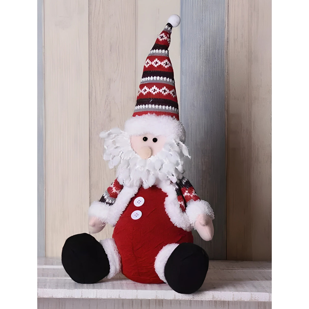Figurina Craciun, Mos Craciun, rosu, inaltime 55 cm - vivimall.ro