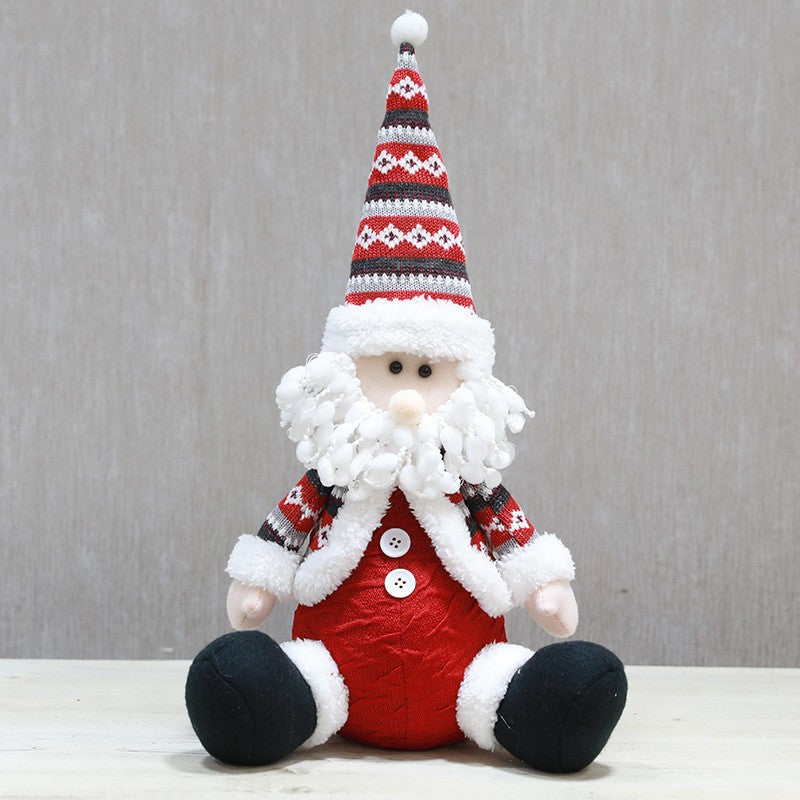 Figurina Mos craciun asezat 41 x 19 cm - vivimall.ro