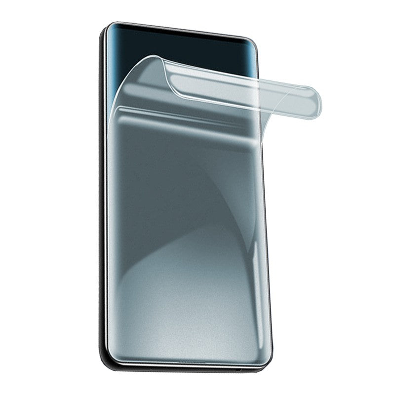 Folie hidrogel mat Vivimall pentru iPhone 15, vedere frontală, Full Cover 10D, transparentă