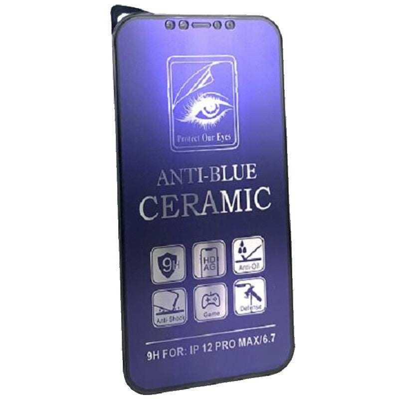 Folie de Protectie, Vivimall, pentru iPhone 15 Plus, Ceramic Anti-Blue, 9H, Protectie Ochi, Anti-Soc, Mov - vivimall.ro