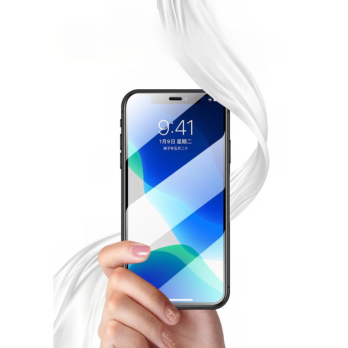 Folie de Protectie, Vivimall, pentru iPhone 15 Plus, Tempered Glass 2.5D, cu Decupaje, HD, 9H, Transparent - vivimall.ro