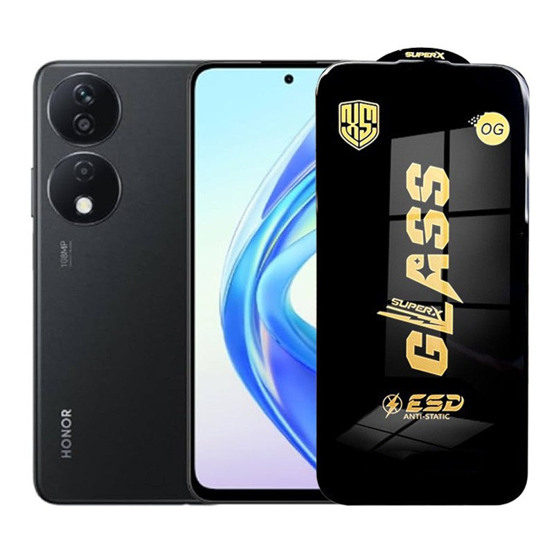 Folie de Protectie pentru Honor X7b, Flippy, Sticla Securizata ESD, Margini Negre, Rezistenta la Zgirieturi, Antistatica, 0.35 mm, Transparenta - vivimall.ro